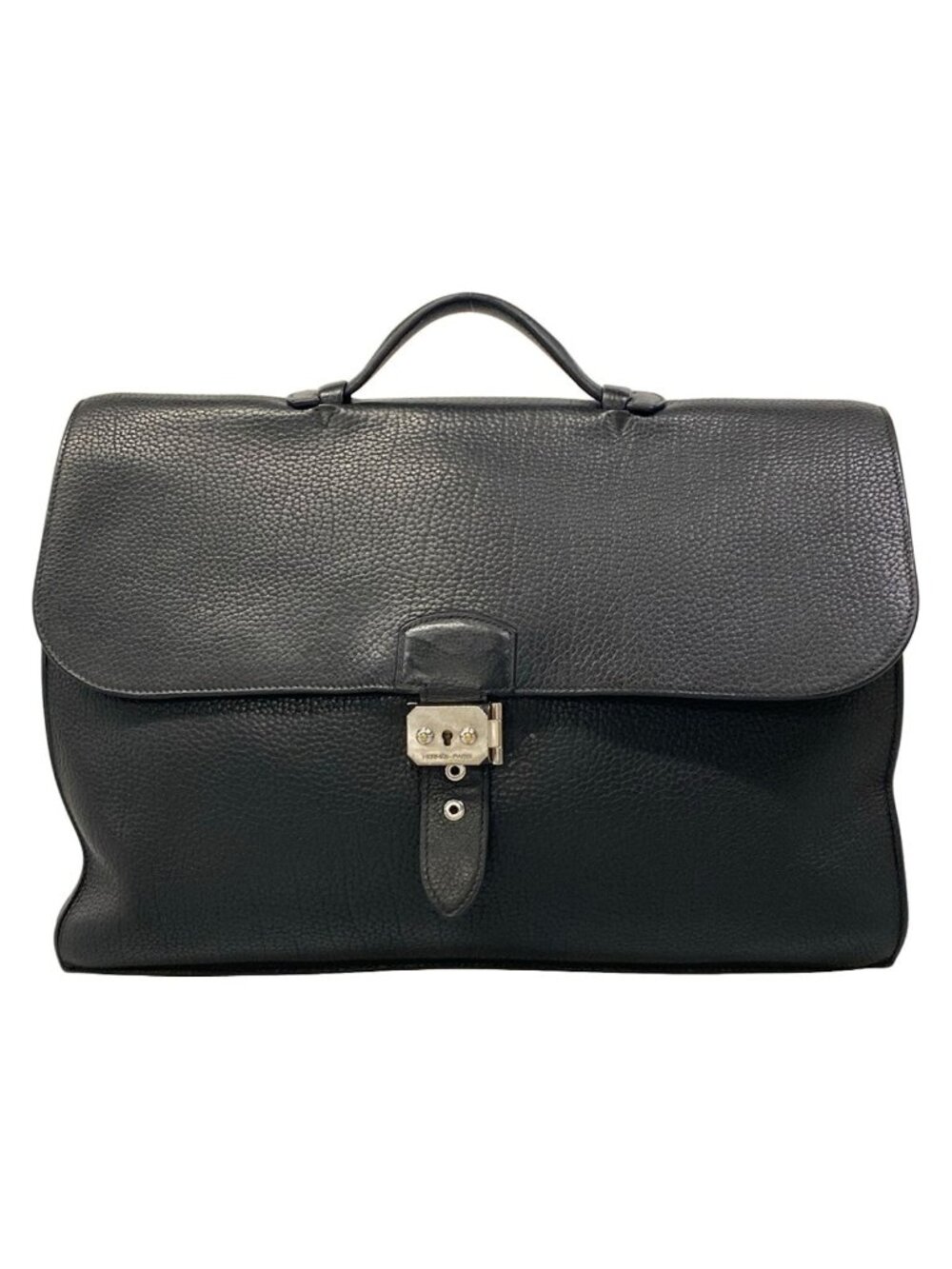 Hermes Business Bag Sac a Depeches 41 Black Silver